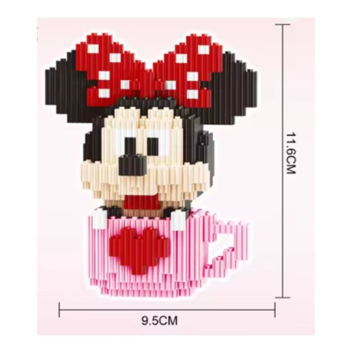 BLOCOS DE CONSTRUÇÃO MINNIE MOUSE QF007 RZPIA