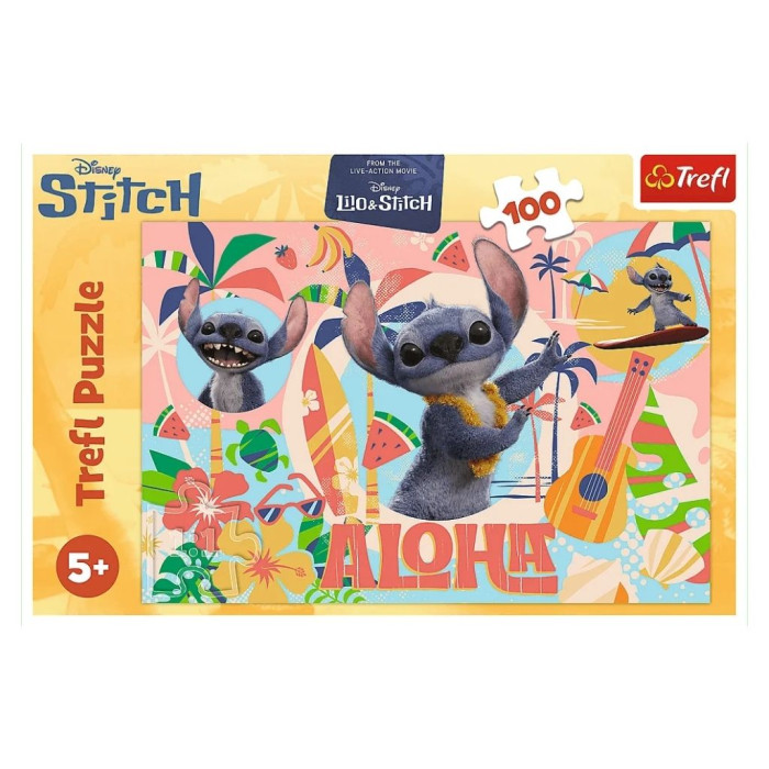 PUZZLE LILO & STITCH ALOHA 100 PEÇAS +5 ANOS TREFL