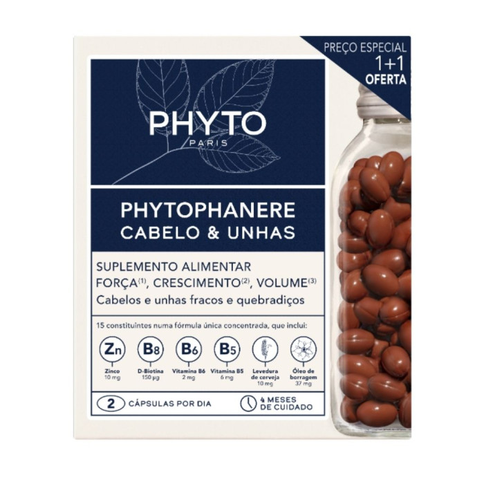 PHYTO PHYTOPHANERE 120 CÁPSULAS CABELLO Y UÑAS + OFERTA 1 ENVASE