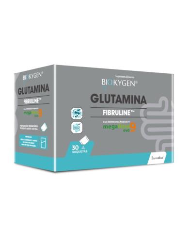 BIOKYGEN GLUTAMINA - 30 SAQUETAS
