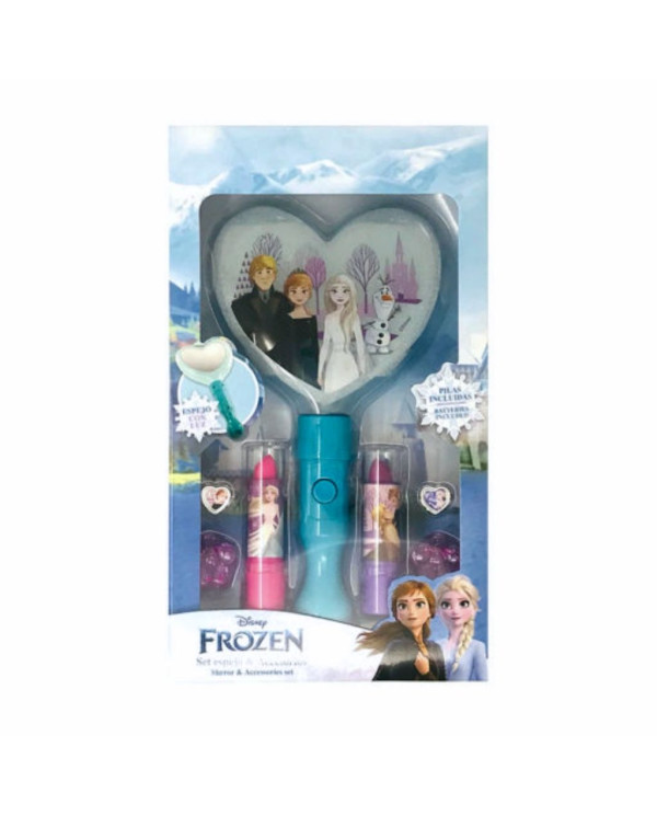 SET DE MAQUILLAJE FROZEN CON ESPEJO ILUMINADO