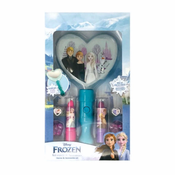 SET DE MAQUILLAJE FROZEN CON ESPEJO ILUMINADO