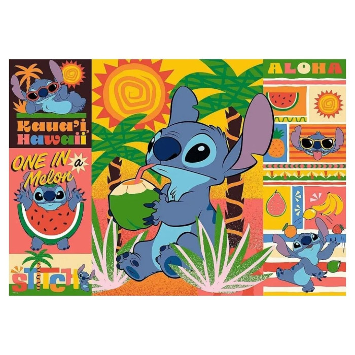 PUZZLE FÉRIAS COM O STITCH DISNEY 500PEÇAS +7ANOS
