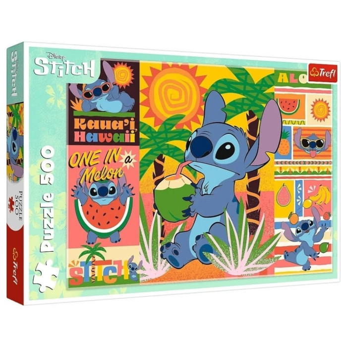 PUZZLE FÉRIAS COM O STITCH DISNEY 500PEÇAS +7ANOS