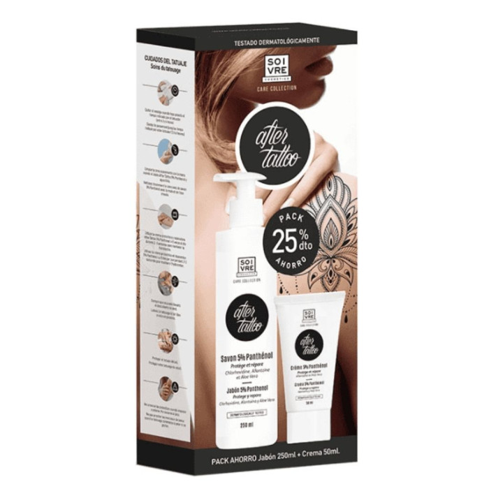 SOIVRE PACK TATTOO JABON 250ML+CREMA 50ML