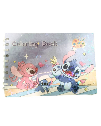 BOBBIE GOODS ANGEL E STITCH LIVRO DE COLORIR