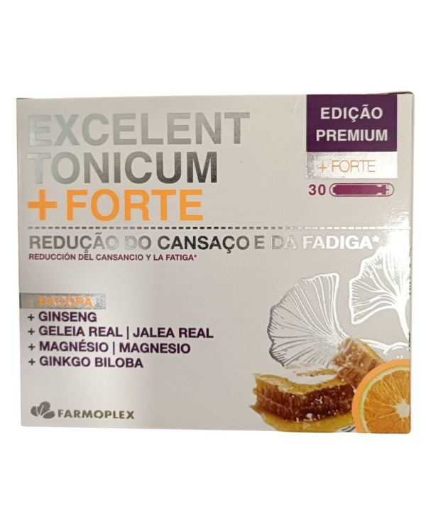 EXCELENT TONICUM + FORTE PREMIUM FARMOPLEX 30 AMPOLAS