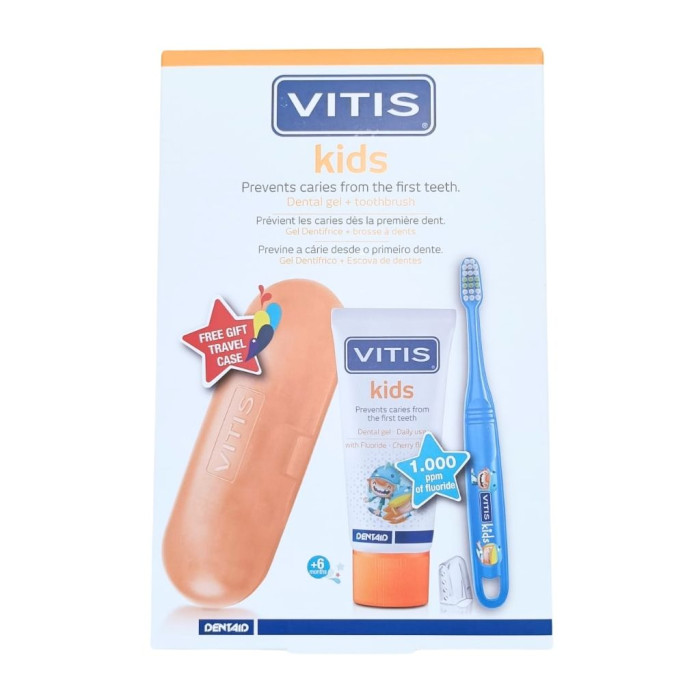 VITIS KIDS PACK CEPILLO + PASTA DENTAL 50ML ESTUCHE GRATIS