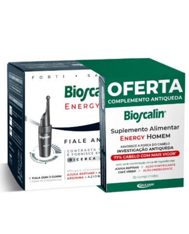 Bioscalin Energy Ampollas para hombres x10 + Comprimidos x30