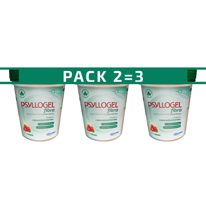 PSYLLOGEL MORANGO FRASCO 3x170g