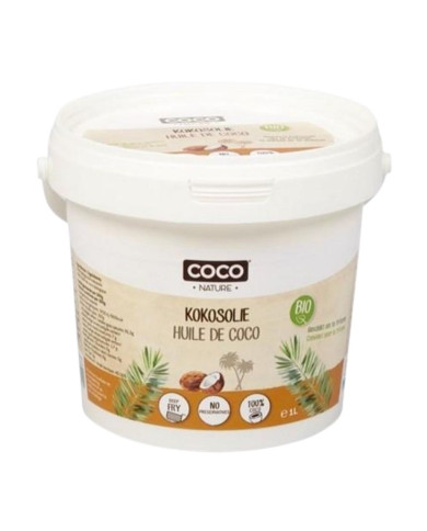 Aceite de coco orgánico desodorizado – 1000 ml – Coco Nature