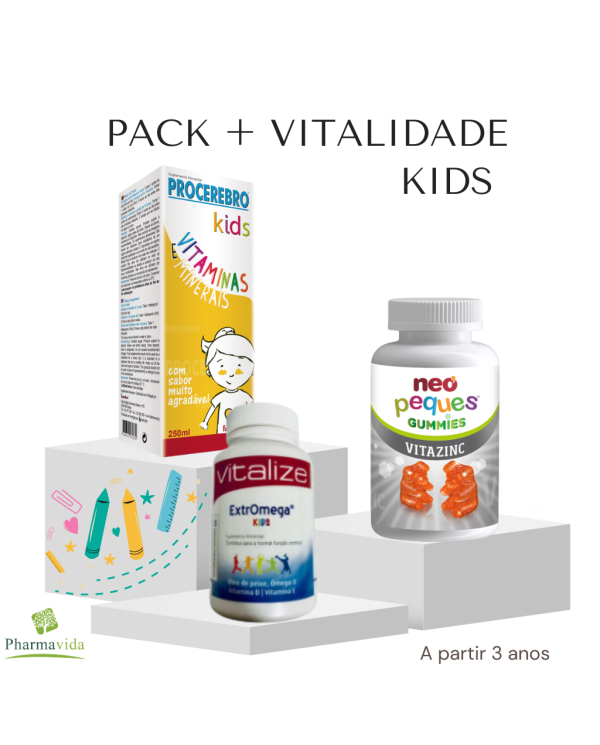 PACK PHARMAVIDA VITALIDADE E ENRGIA KIDS