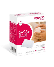 APOSÁN COMPRESSAS GAZE ESTÉRIL 10CM X10CM TNT 50UNID (2UNID 25 SAQUETAS)