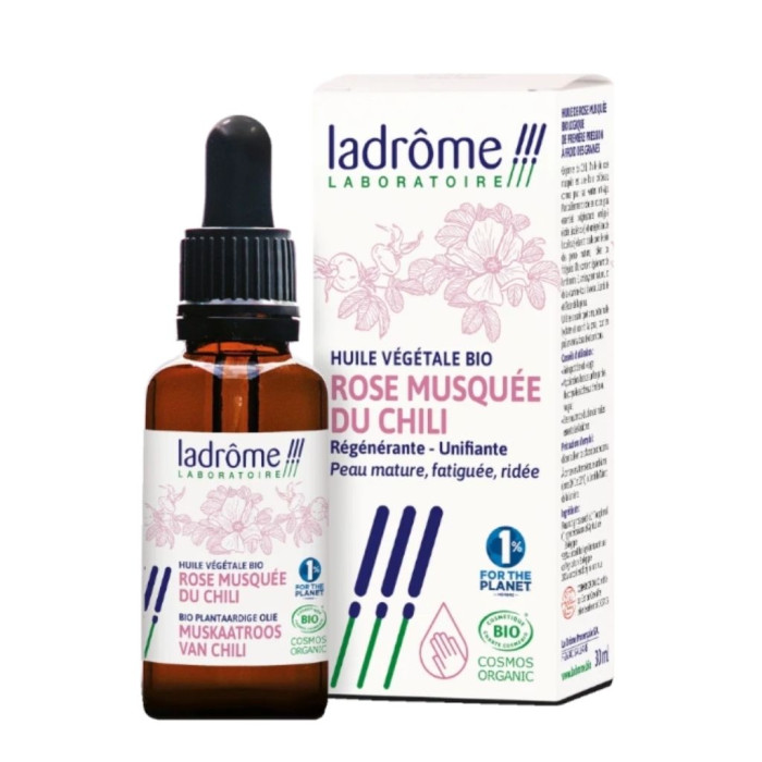 ACEITE VEGETAL ORGÁNICO DE ROSA MOSQUETA DE CHILE – 30ML – LADRÔME