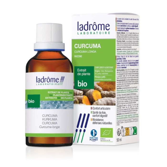 Extracto de cúrcuma orgánica 50 ml Ladrom