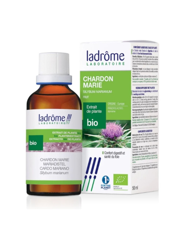 EXTRATO DE CARDO MARIANO SILYBUM MARIANUM BIO 50ML LADROME