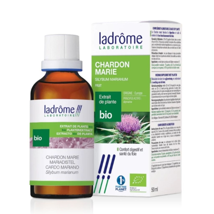 EXTRATO DE CARDO MARIANO SILYBUM MARIANUM BIO 50ML LADROME