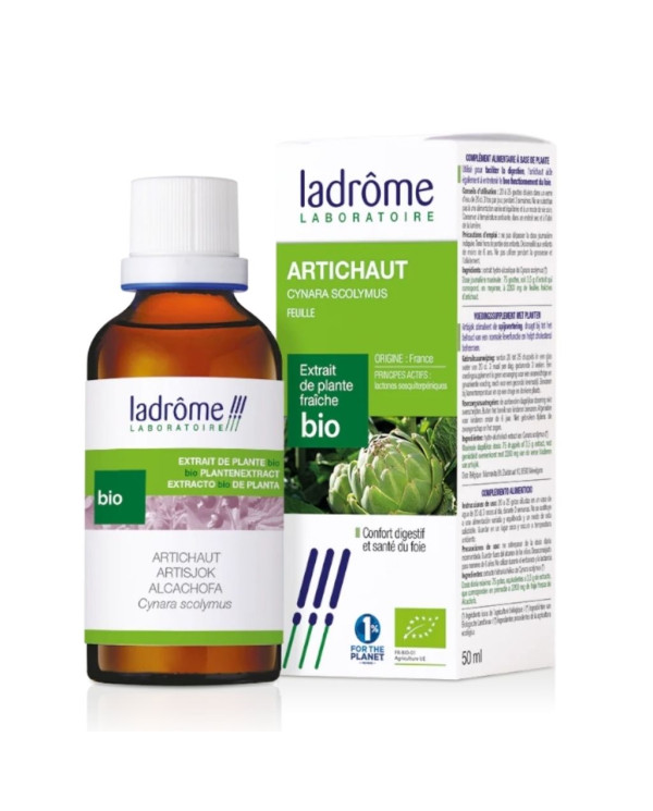 Extracto orgánico de alcachofa (Cynara scolymus) 50 ml Ladrom
