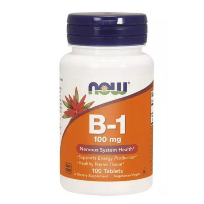 NOW VITAMINA B-1 100MG - 100 COMPRIMIDOS