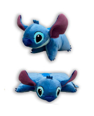 ALMOHADA 3D LILO & STITCH 48X30CM 2 EN 1 AZUL