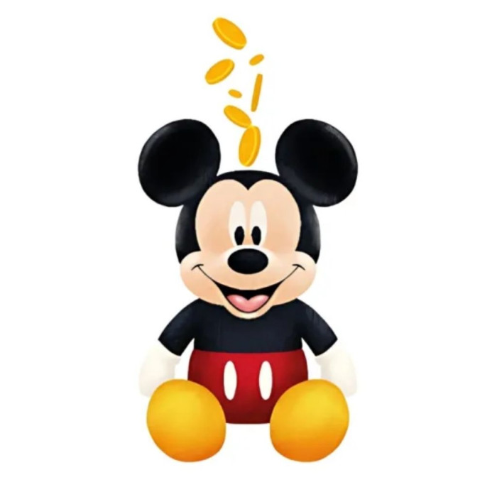 Hucha de peluche de Mickey Mouse de 20 cm