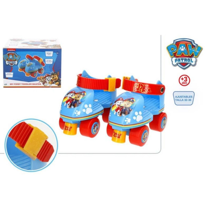 Patines de Patrulla Canina, 4 ruedas, máx. 20 kg, +3 años, ajustables