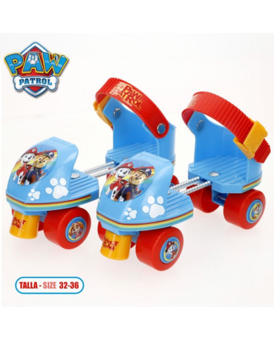PATRULHA PATA PATINS DE 4 RODAS MAX 20 KG +3 ANOS AJUSTÁVEL