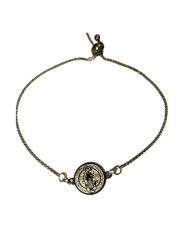 PULSEIRA MEDALHA SÃO BENTO  PRATEADA 1UNID