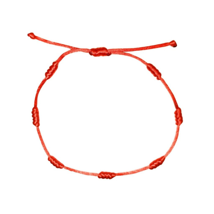 Pulseira dos 7 nós Vermelha - 1 Unid