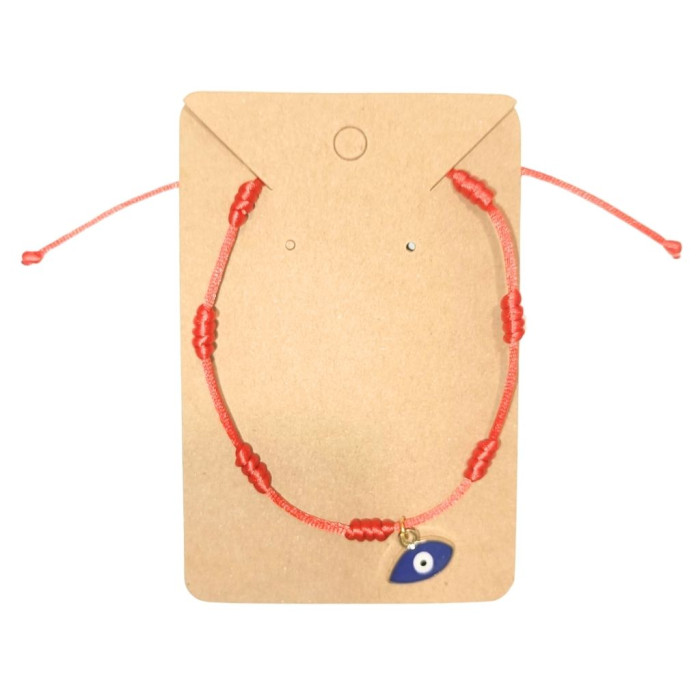 PULSERA ROJA DE 7 NUDOS CON OJO TURCO