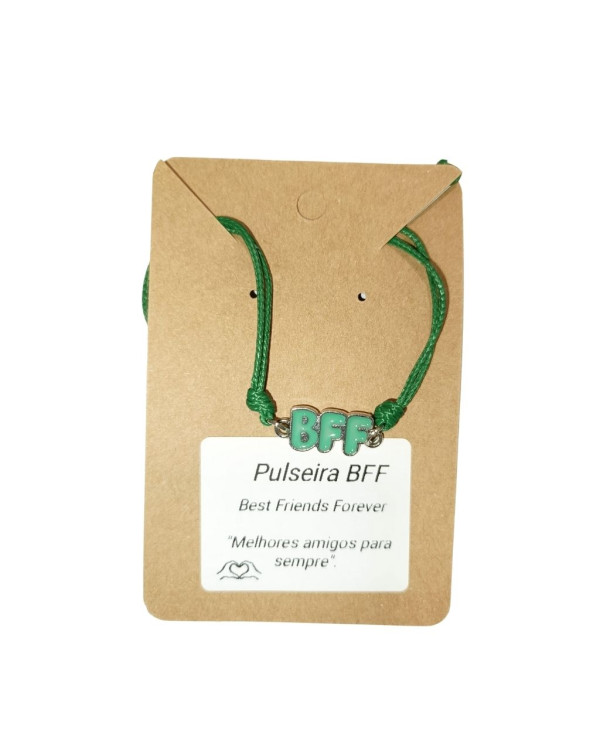 PULSEIRA AJUSTÁVEL  BFF "BEST FRIENDS FOREVER" 1 UNID
