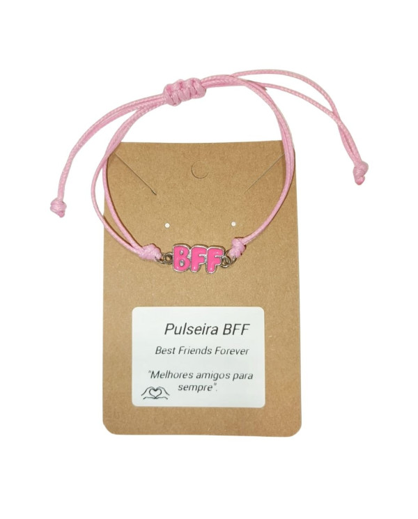 PULSEIRA AJUSTÁVEL  BFF "BEST FRIENDS FOREVER" 1 UNID