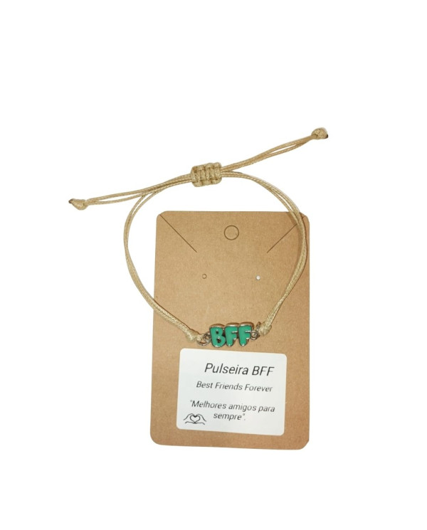 PULSEIRA AJUSTÁVEL  BFF "BEST FRIENDS FOREVER" 1 UNID