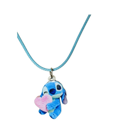 COLAR FIO ENCERADO STITCH AZUL 1UNIDADE