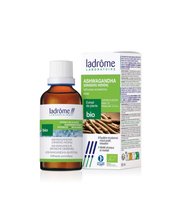 EXTRATO ASHWAGANDHA - GINSENG INDIEN BIO 50ML LADROME