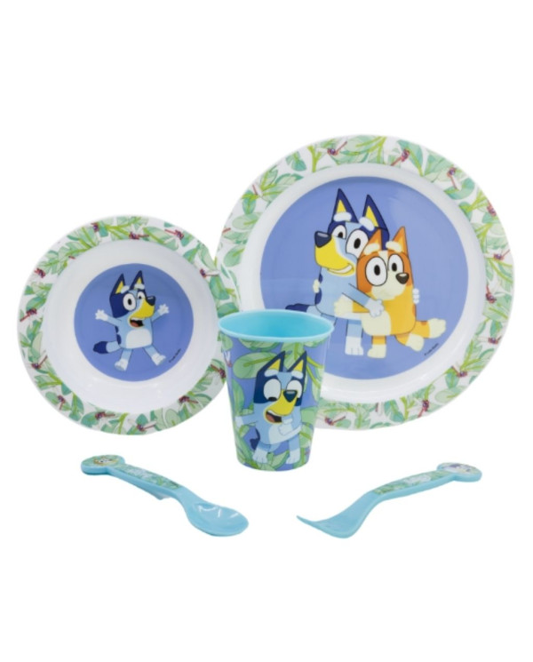 BLUEY CONJUNTO REFEIÇÃO 5 PEÇAS