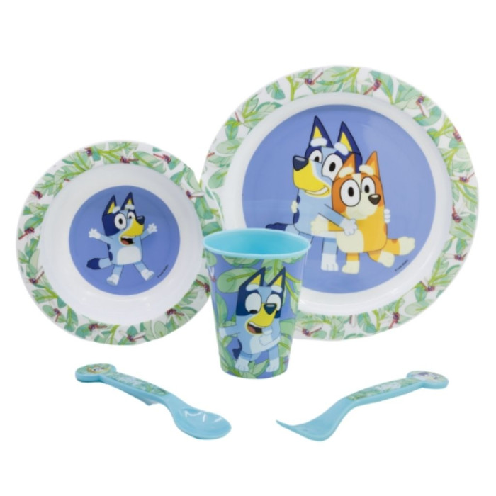 JUEGO DE COMIDA DE 5 PIEZAS BLUEY