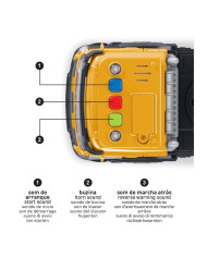 Remolque de transporte de excavadora 2 en 1 con luces y sonido