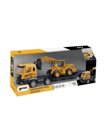 Remolque de transporte de excavadora 2 en 1 con luces y sonido