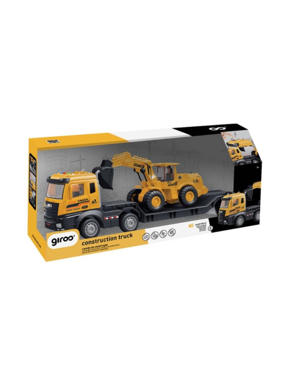 Remolque de transporte de excavadora 2 en 1 con luces y sonido