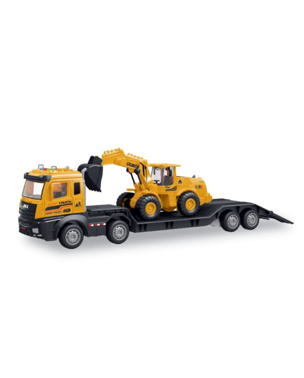 Remolque de transporte de excavadora 2 en 1 con luces y sonido