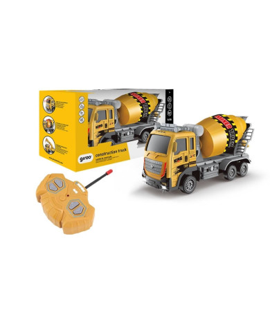 CAMIÃO BETONEIRA 1:16 R/C 6 FUNÇÕES E LUZES