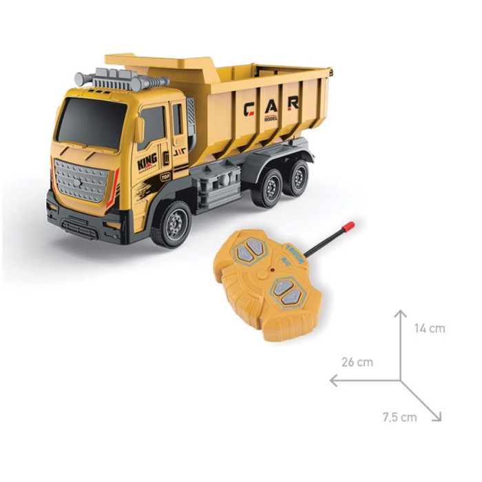 CAMIÃO DE CARGA 1:16 COM R/C 6 FUNÇÕS E LUZES