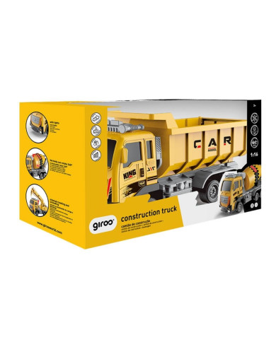 CAMIÃO DE CARGA 1:16 COM R/C 6 FUNÇÕS E LUZES