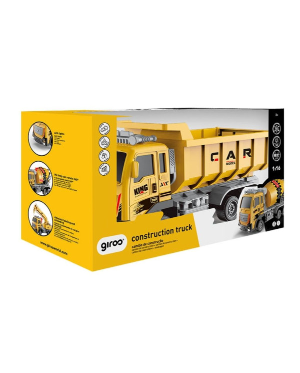 CAMIÃO DE CARGA 1:16 COM R/C 6 FUNÇÕS E LUZES