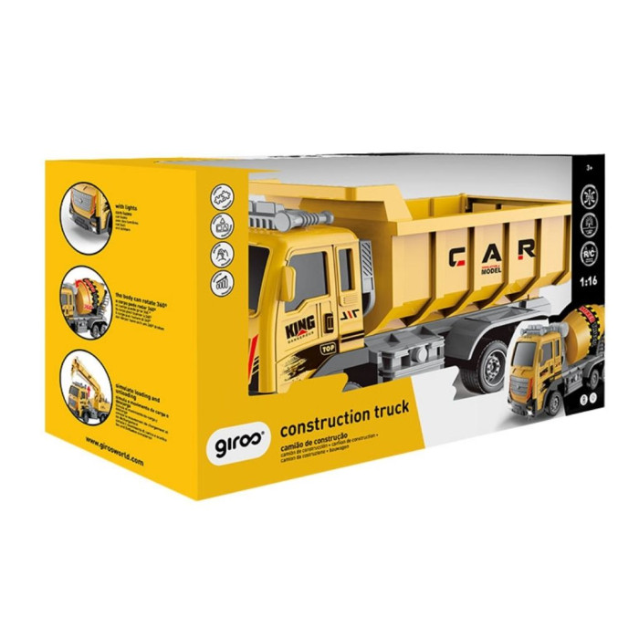 CAMIÃO DE CARGA 1:16 COM R/C 6 FUNÇÕS E LUZES