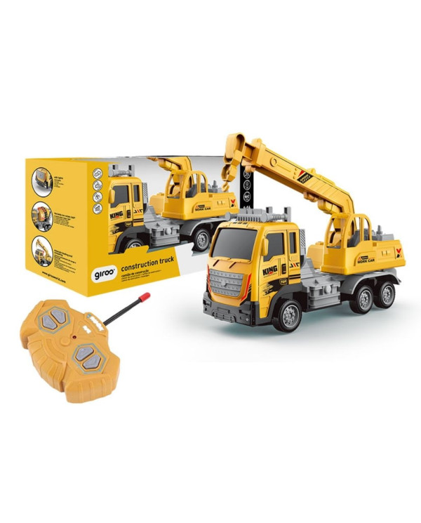 CAMIÓN GRÚA ESCALA 1:16 CONTROL REMOTO 6 FUNCIONES E LUCES