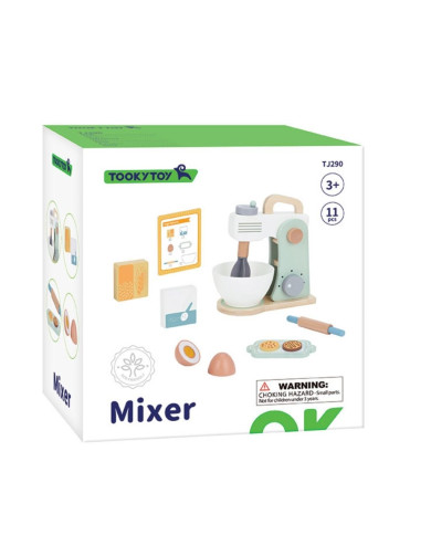 JUEGO BATIDORA DE MADERA 11 PIEZAS +3 AÑOS