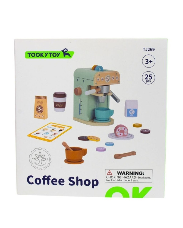 JUEGO DE CAFETERÍA DE MADERA 25 PIEZAS 3+