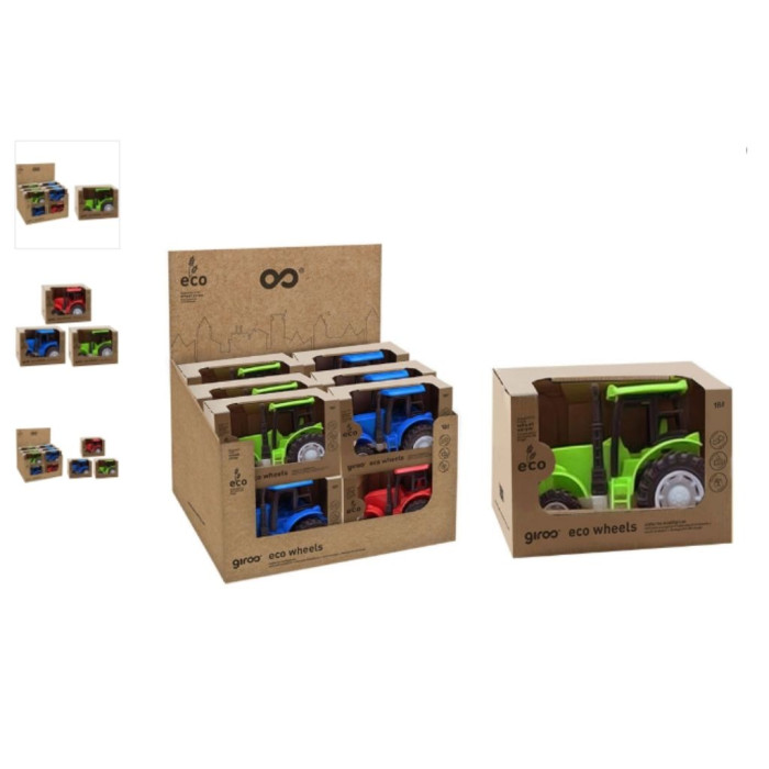 ECO TRATOR RODA LIVRE 10CM SORTIDO GIROS